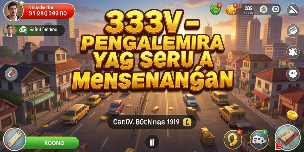 Tampilan gameplay 333V dengan elemen Tycoon yang menarik.