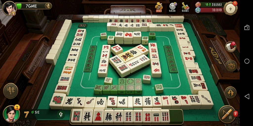 Screenshot gameplay Mahjong yang menarik dan menantang.