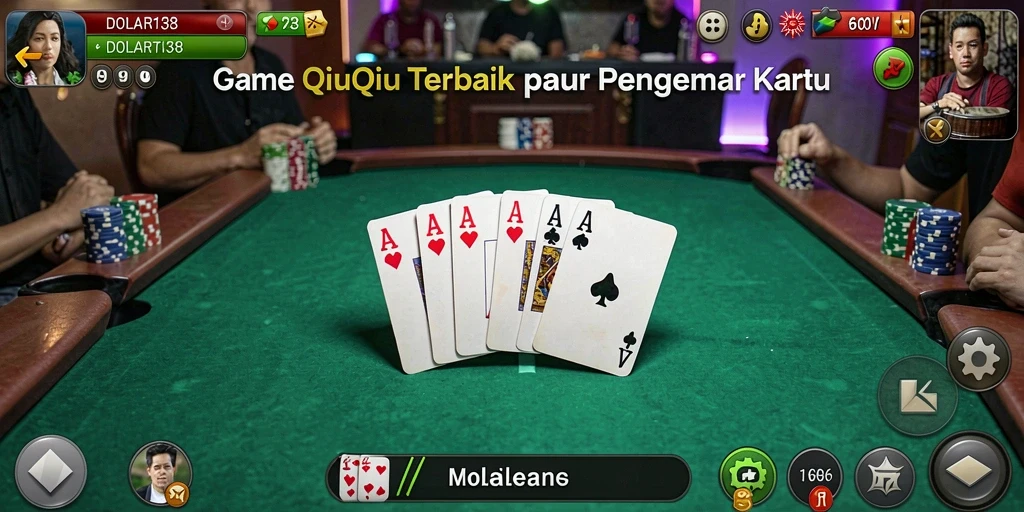 Tampilan gameplay DOLAR138 yang seru dalam permainan QiuQiu.