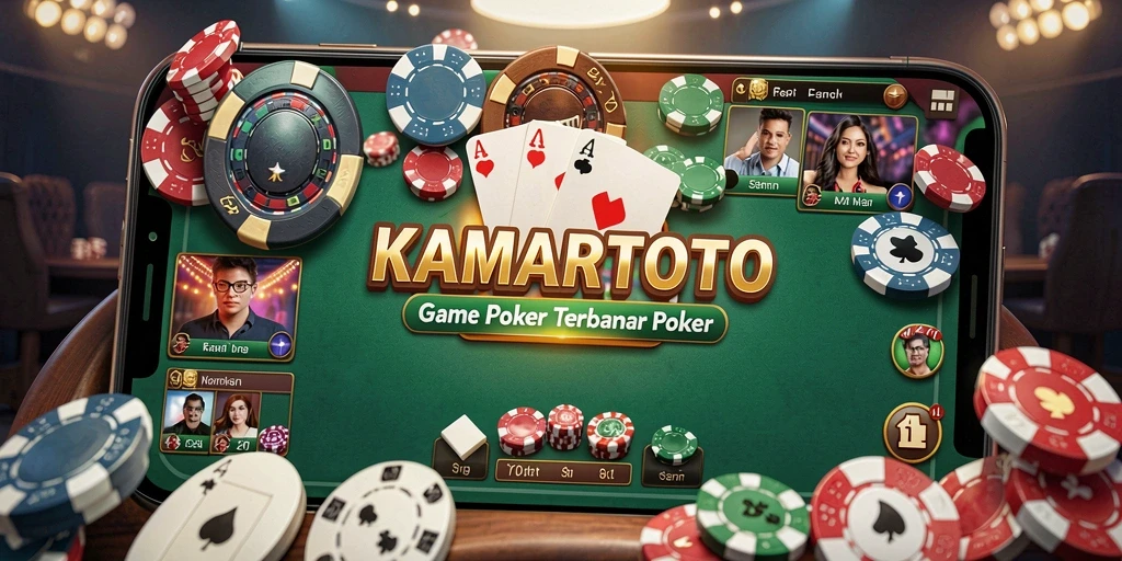 Screenshot KAMARTOTO menampilkan pemain yang serius dalam permainan Poker.