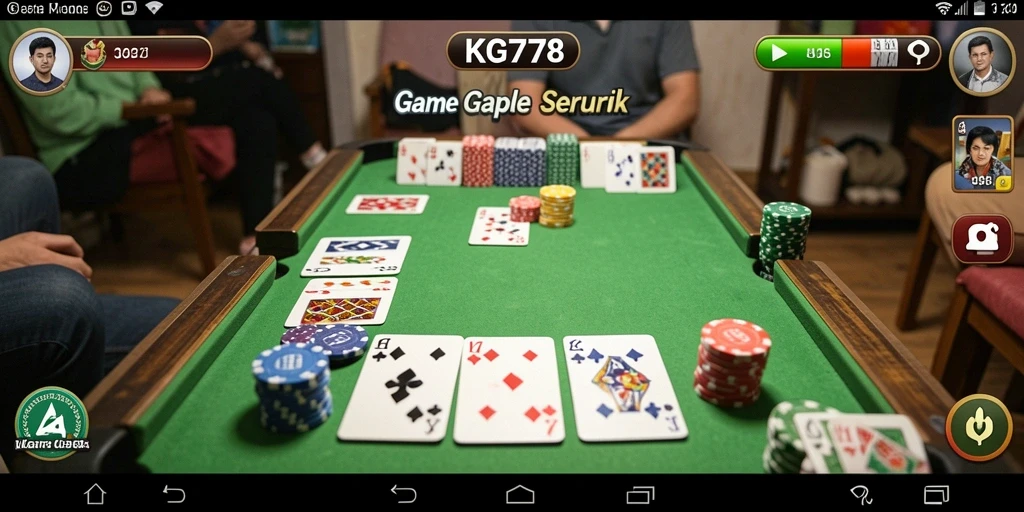 Tampilan gameplay Gaple yang seru dan interaktif di KG778.
