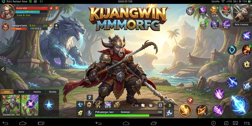 Screenshot gameplay KIJANGWIN menampilkan momen seru dalam pertempuran MMORPG.