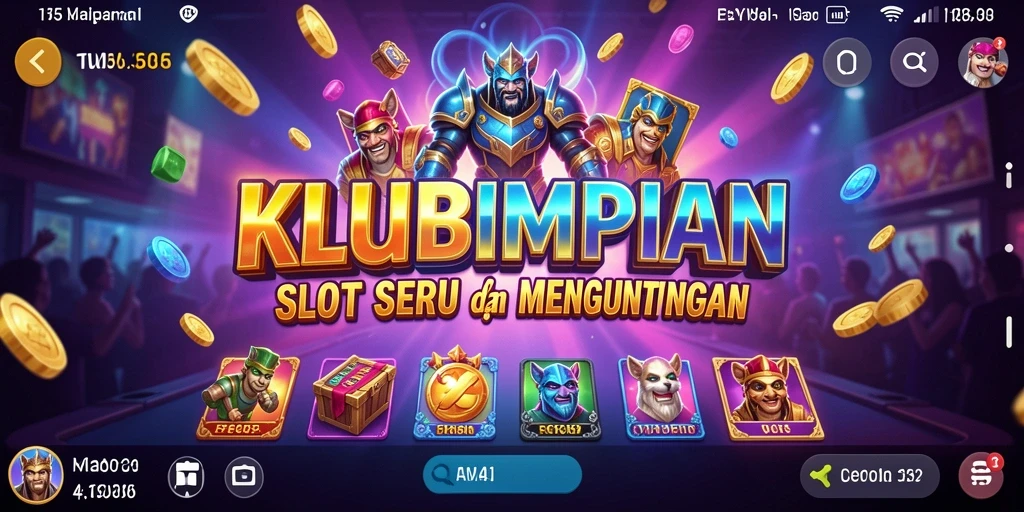 Tampilan gameplay slot menarik di KLUBIMPIAN.