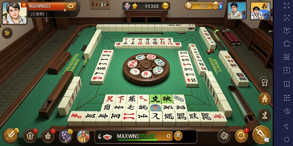 Tangkapan layar gameplay <strong>MAXWIN303</strong> menampilkan tantangan Mahjong yang seru.