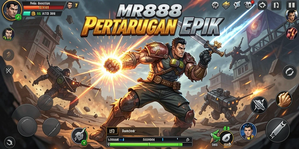 Tampilan aksi seru dalam MR888 dengan grafis memukau.