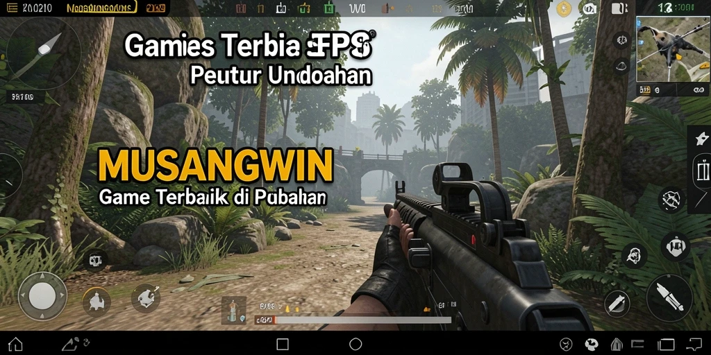 Tangkapan layar dari gameplay penuh aksi MUSANGWIN.