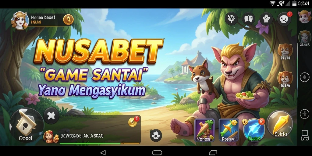 Screenshot NUSABET menunjukkan aksi seru dalam gameplay yang santai.