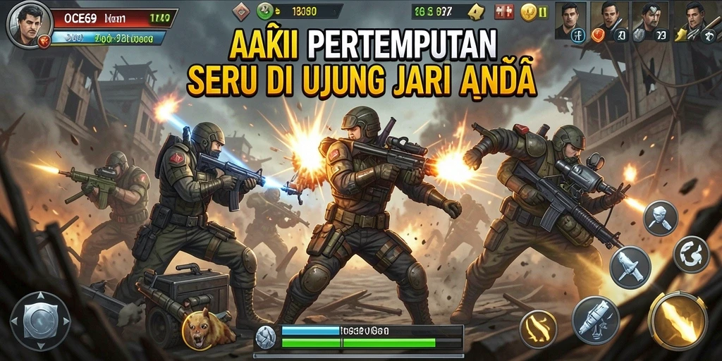 Tampilan gameplay seru dalam OCE69 yang penuh aksi.
