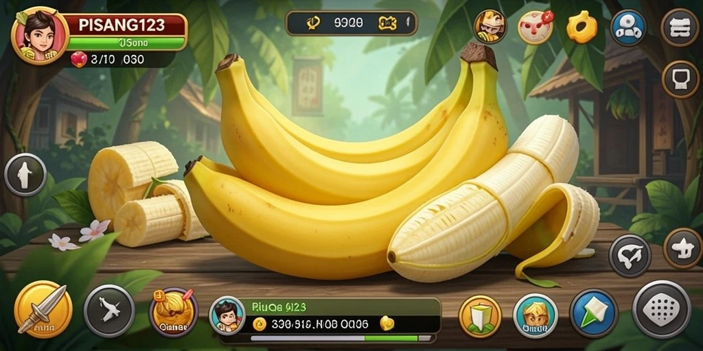 Gameplay seru PISANG123 saat bermain QiuQiu.