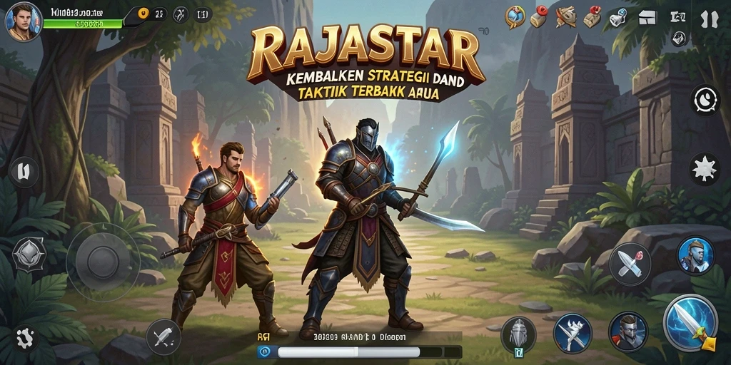 Tampilan gameplay RAJASTAR yang menegangkan dan strategis.