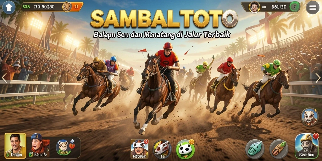 Tampilan menakjubkan dari gameplay balapan di SAMBALTOTO.