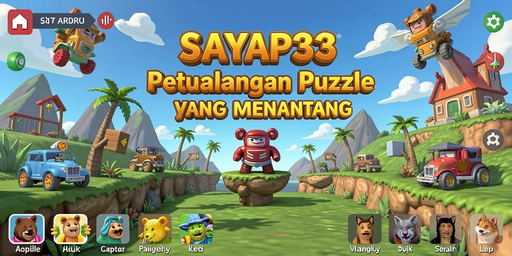 Screenshot utama SAYAP33 menampilkan gameplay puzzle yang menantang dan seru.