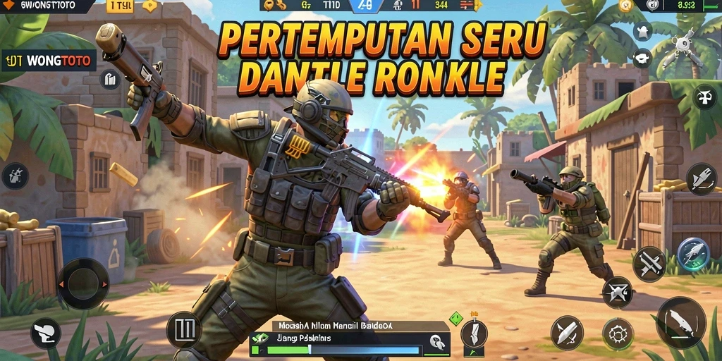 Tangkapan layar gameplay menegangkan di WONGTOTO Battle Royale.