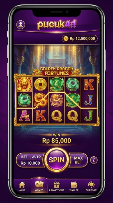 Screenshot aplikasi pucuk4d menampilkan antarmuka yang sederhana dan bersih.